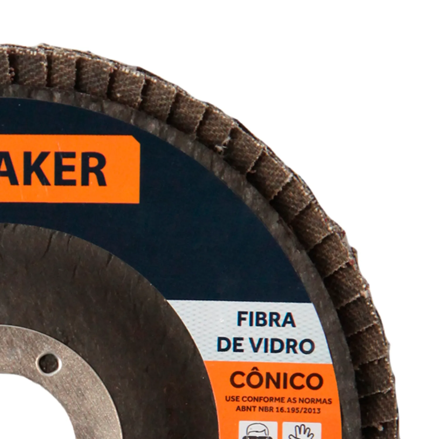 Disco Flap Cônico de Fibra de Vidro – 115x22,2mm OA 40 - Imagem 4