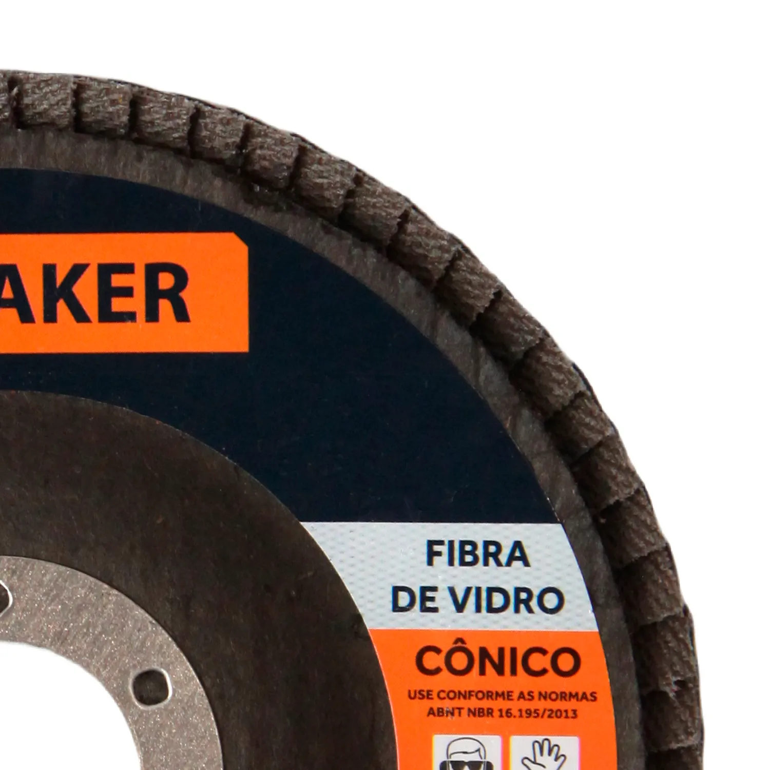 Disco Flap Cônico de Fibra de Vidro – 115x22,2mm OA 80 - Imagem 4