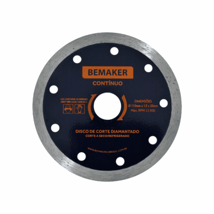 Disco de Corte Diamantado Contínuo - 110x1,9x20 mm