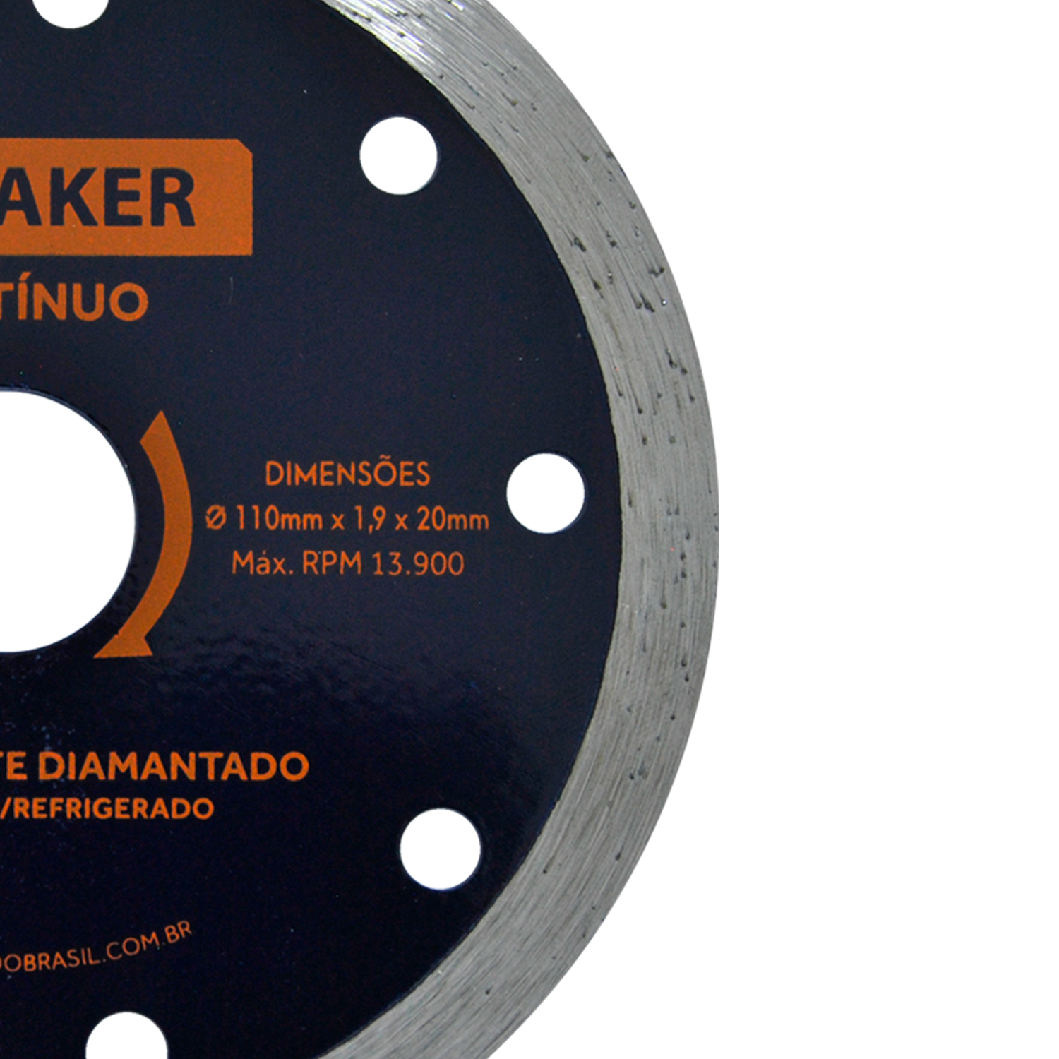 Disco de Corte Diamantado Contínuo - 110x1,9x20 mm - Imagem 3