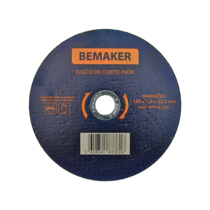 Disco de Corte Inox 180x1,6x22,2 mm