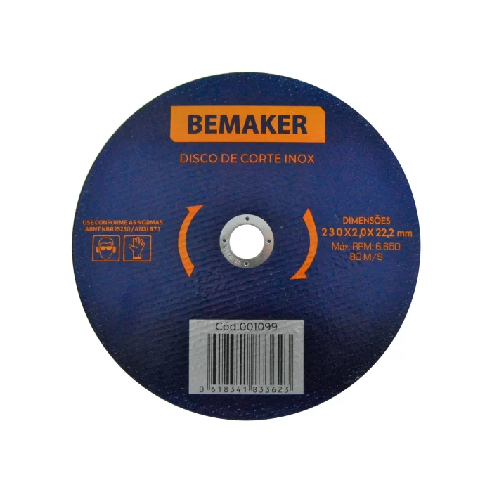 Disco de Corte Inox 230x1,9x22,2 mm