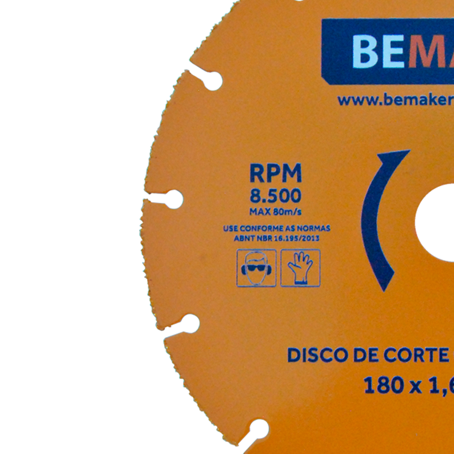 Disco de Corte de Tungstênio - 180x1,4x22,2 mm - Imagem 2