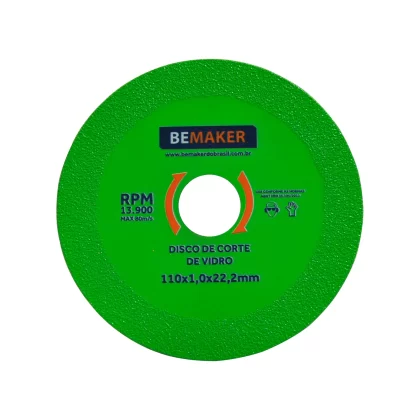Disco de Corte de Vidro - 110x1x22,2mm