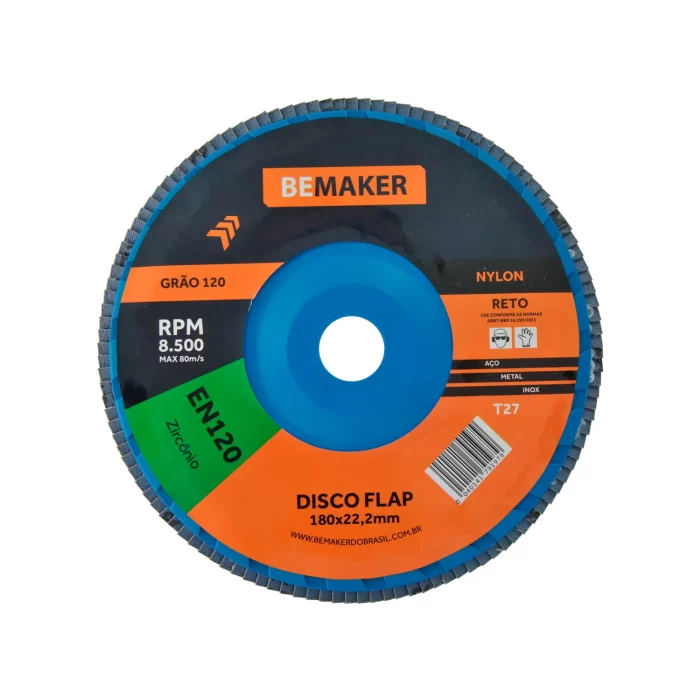 Disco Flap Reto de Nylon-Zircônio - 180x22,2mm ZR120
