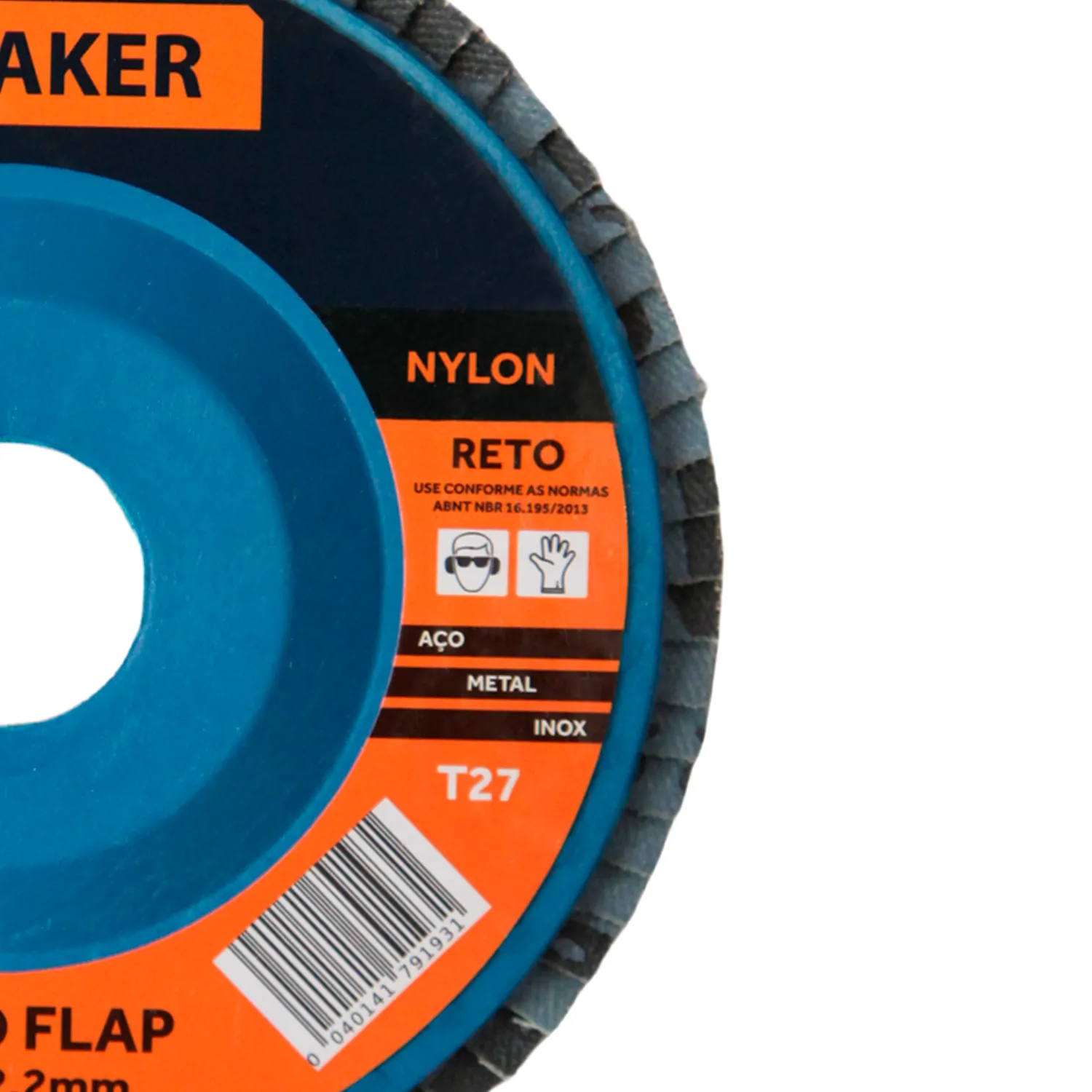 Disco Flap Reto de Nylon-Zircônio - 115x22,2mm ZR 60 - Imagem 3