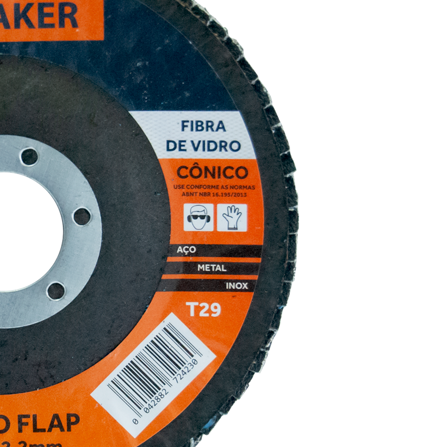 Disco Flap Cônico de Fibra de Vidro – 115x22,2mm CF 40 - Imagem 3