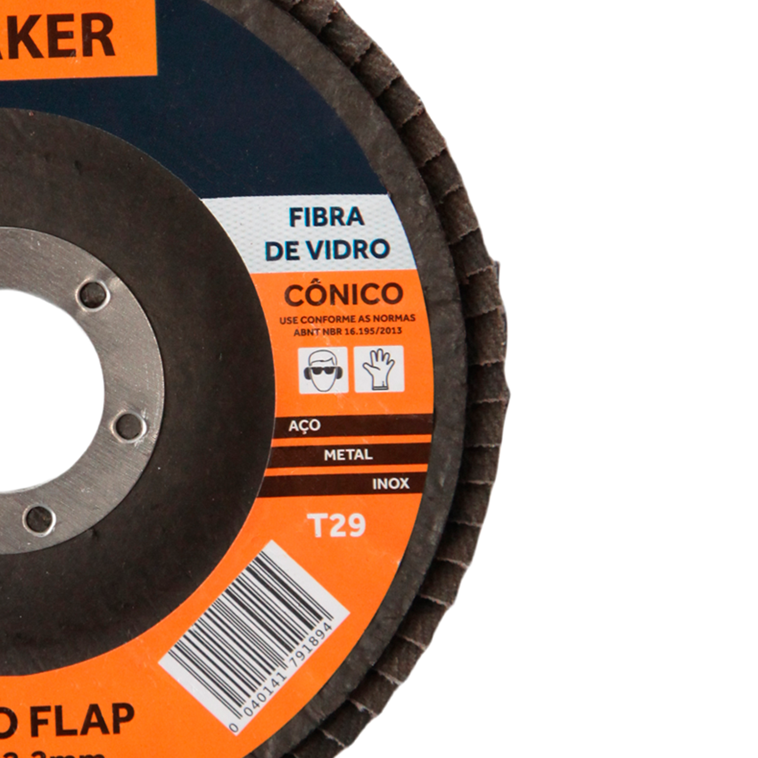 Disco Flap Cônico de Fibra de Vidro – 115x22,2mm OA100 - Imagem 3