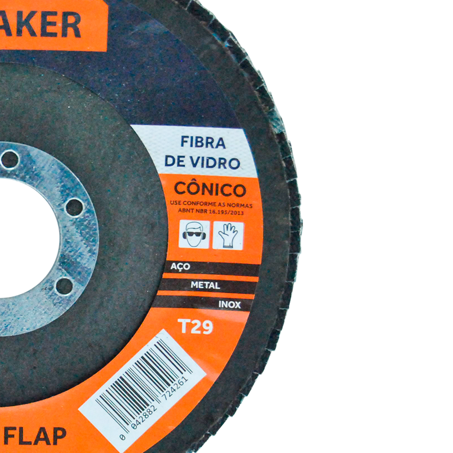 Disco Flap Cônico de Fibra de Vidro – 115x22,2mm CF100 - Imagem 3