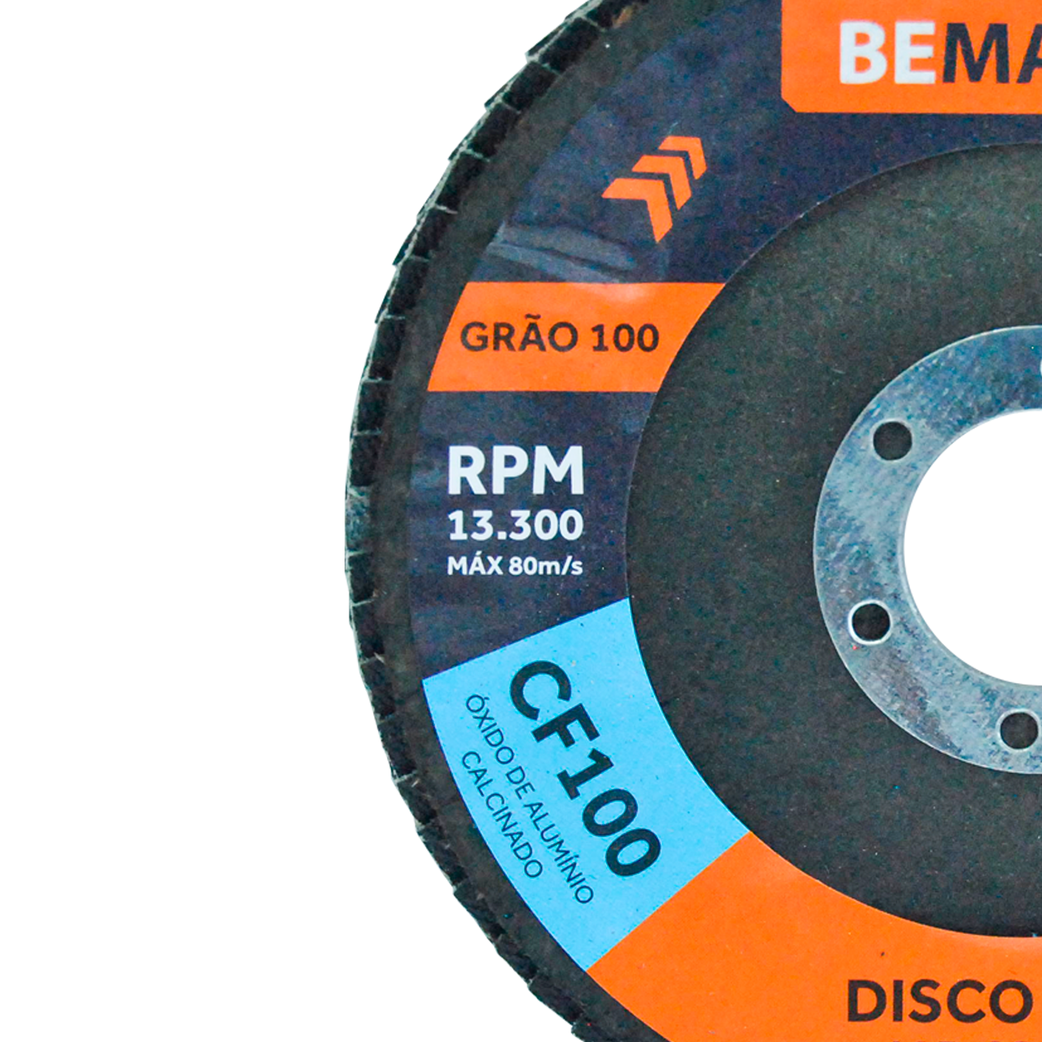 Disco Flap Cônico de Fibra de Vidro – 115x22,2mm CF100 - Imagem 2