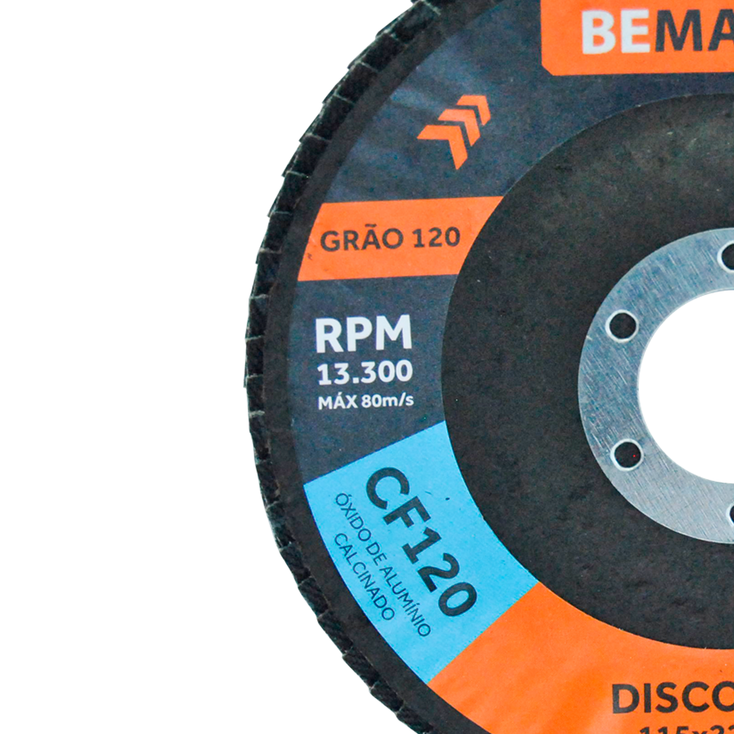 Disco Flap Cônico de Fibra de Vidro – 115x22,2mm CF120 - Imagem 2