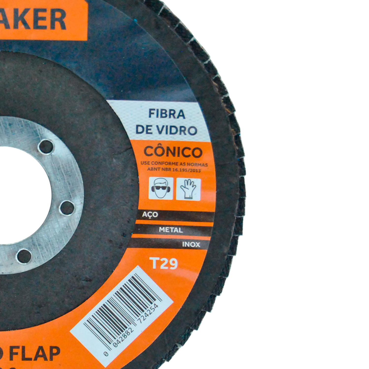 Disco Flap Cônico de Fibra de Vidro – 115x22,2mm CF 80 - Imagem 3