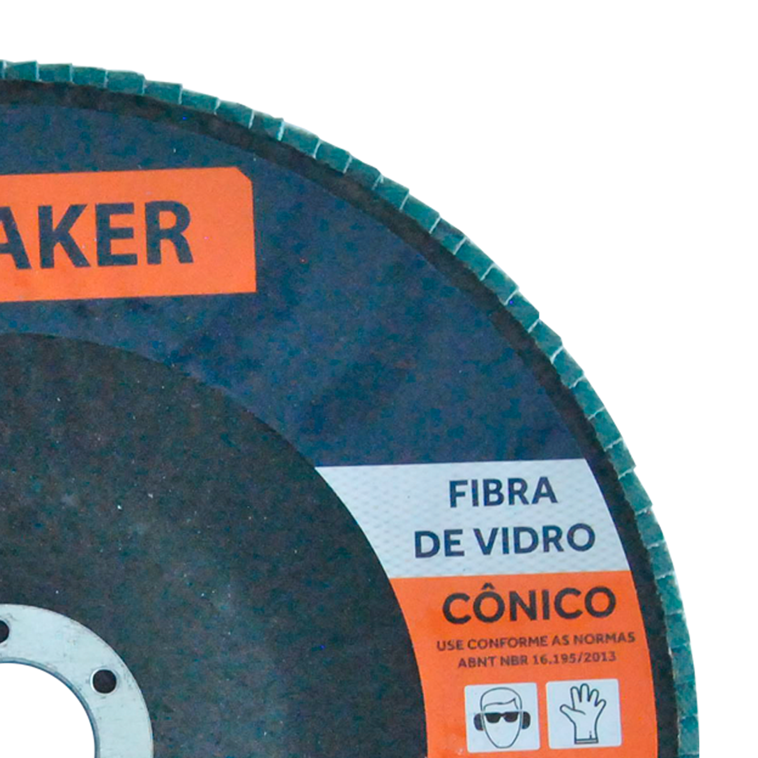 Disco Flap Cônico de Fibra de Vidro-Zircônio - 180x22,2mm ZF100 - Imagem 4