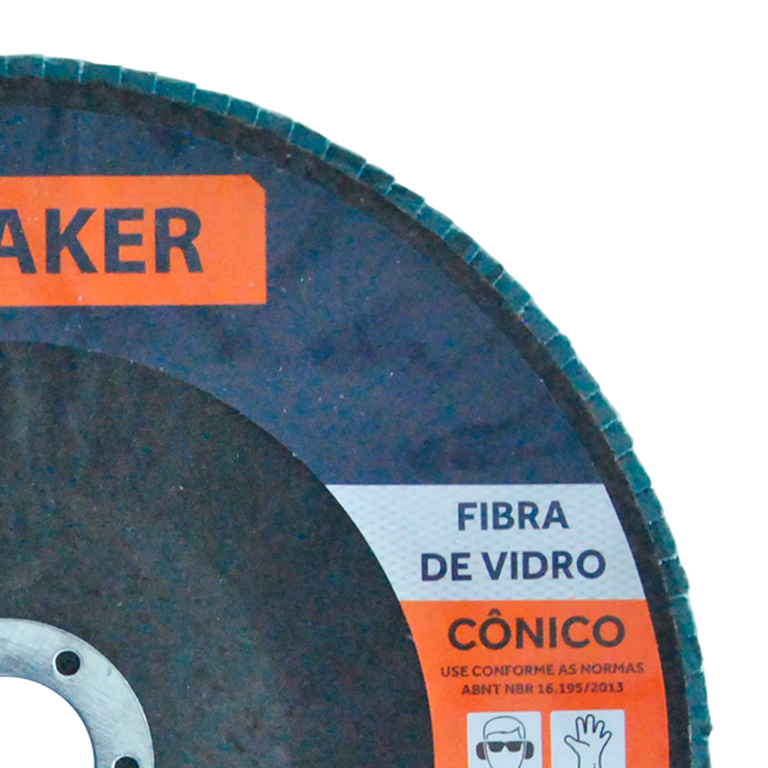 Disco Flap Cônico de Fibra de Vidro-Zircônio - 180x22,2mm ZF120 - Imagem 4