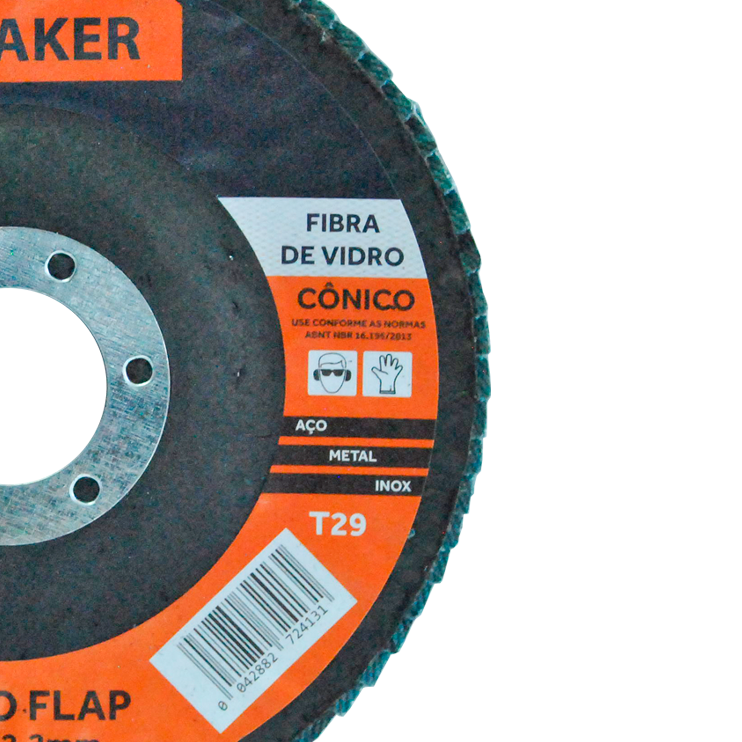 Disco Flap Cônico de Fibra de Vidro-Zircônio - 115x22,2mm ZF 40 - Imagem 3