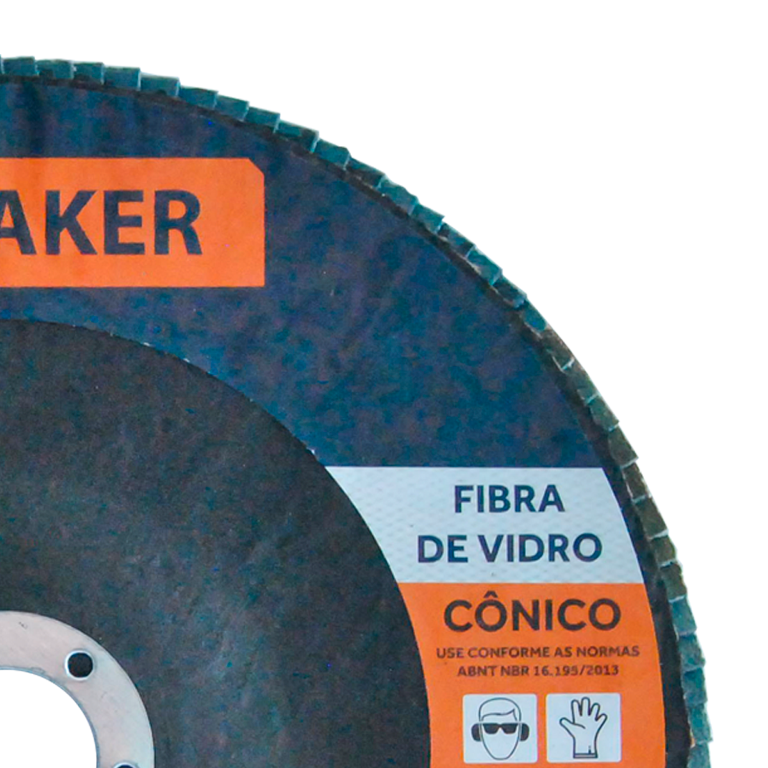 Disco Flap Cônico de Fibra de Vidro-Zircônio - 180x22,2mm ZF 60 - Imagem 4