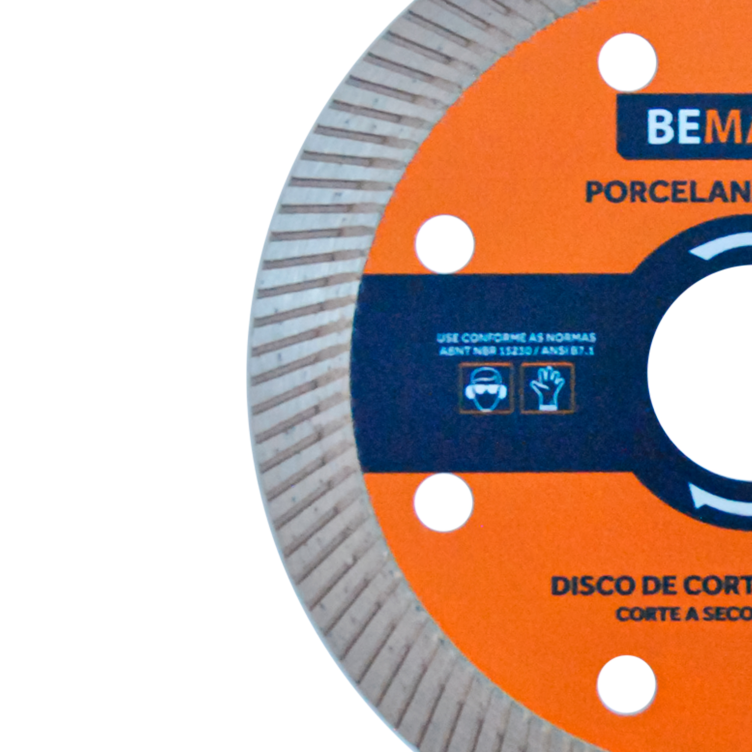 Disco de Corte Diamantado Porcelanato Turbo - 105x1,2x22,22 mm - Imagem 2