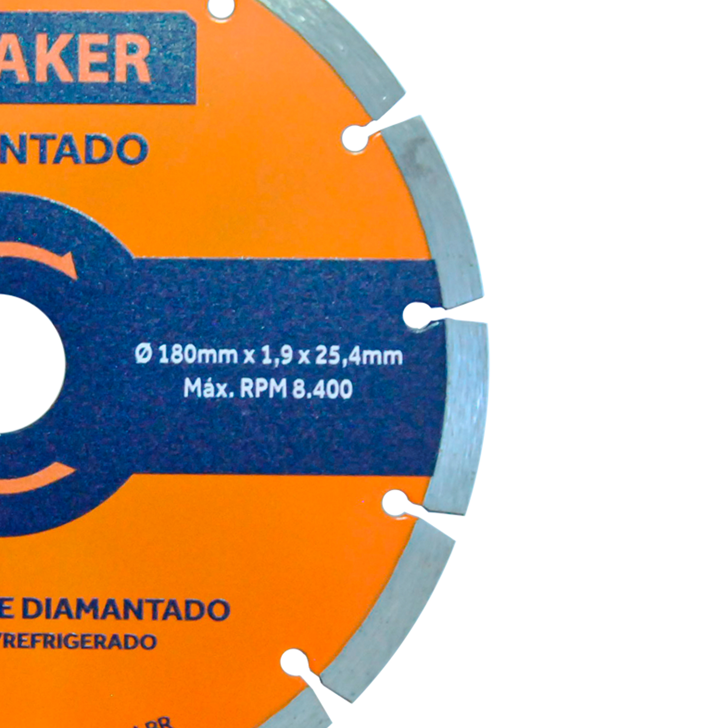 Disco de Corte Diamantado Segmentado - 180x1,9x25,4 mm - Imagem 3